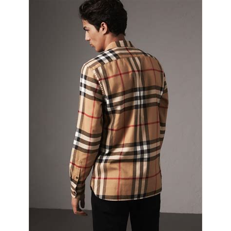 camisas burberry originales hombre|burberry flannel men's.